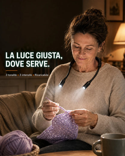 Lampada da Collo LED Ricaricabile